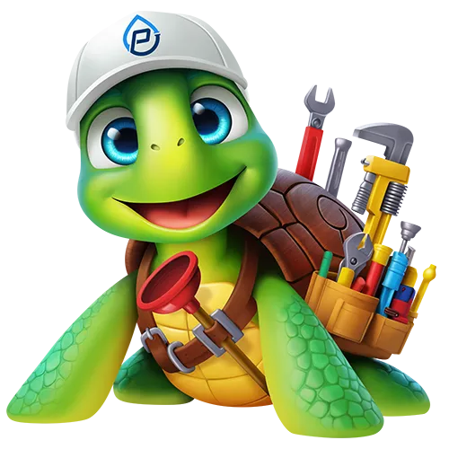 Sunny the turtle, our mascot