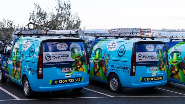 Our vans lined up